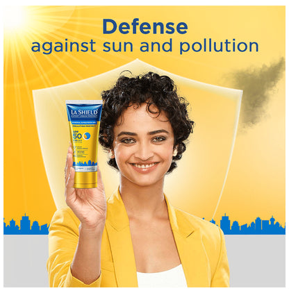 La Shield Expert Urban Protect Mineral Sunscreen Gel | UVA/UVB Protection | Paraben Free | SPF 50