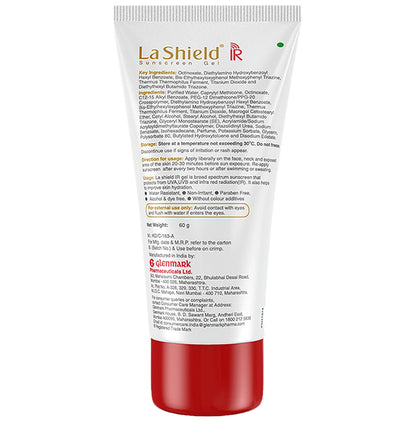 La Shield IR Sunscreen Gel SPF 30 | Broad Spectrum UVA/UVB Protection PA++++