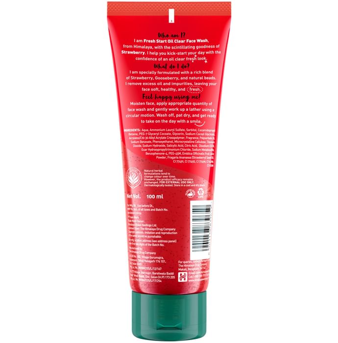 Himalaya Personal Care Fresh Start Oil Clear Strawberry Face Wash