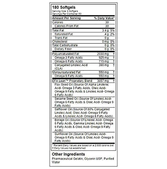 Labrada Nutrition EFA Lean Gold Softgel Capsules