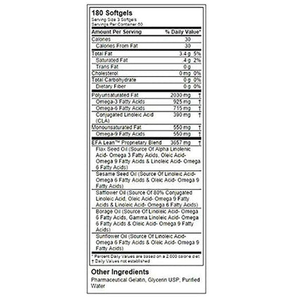 Labrada Nutrition EFA Lean Gold Softgel Capsules