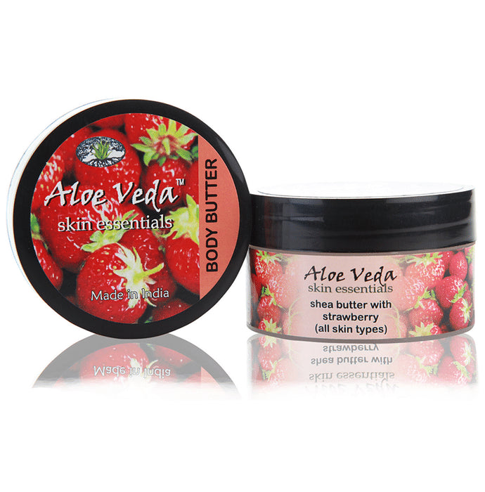 Aloe Veda Luxury Body Butter Shea Butter with Strawberry - Classic Derma