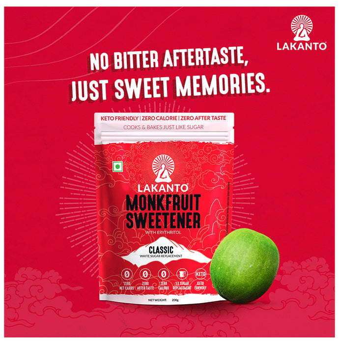 Lakanto Natural Sweetener-Classic Japanese Monkfruit | Sugar free, Zero Calories