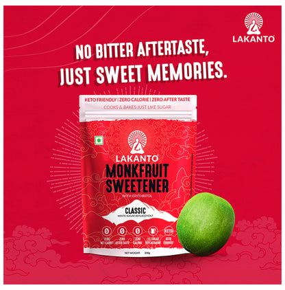 Lakanto Natural Sweetener-Classic Japanese Monkfruit | Sugar free, Zero Calories