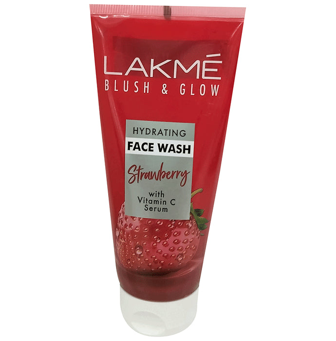 Lakme Blush & Glow Face Wash Strawberry-with Vitamin C Serum - Classic Derma