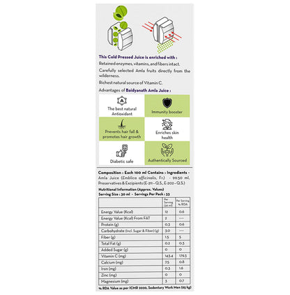 Baidyanath (Nagpur) Amla Juice (1Litre Each)