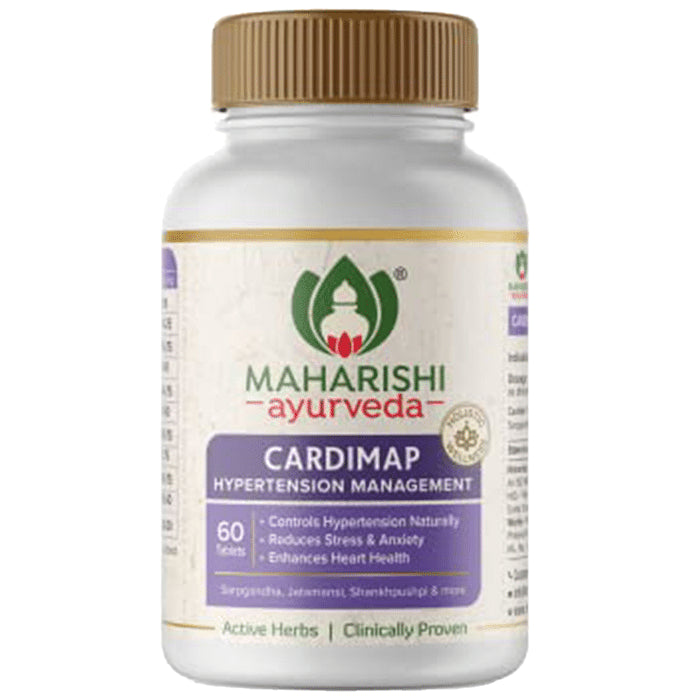 Maharishi Ayurveda Cardimap Tablet | Reduces Stress & Anxiety | Supports Heart Health - Classic Derma