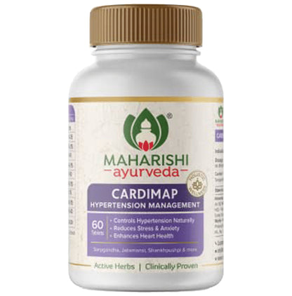 Maharishi Ayurveda Cardimap Tablet | Reduces Stress & Anxiety | Supports Heart Health - Classic Derma
