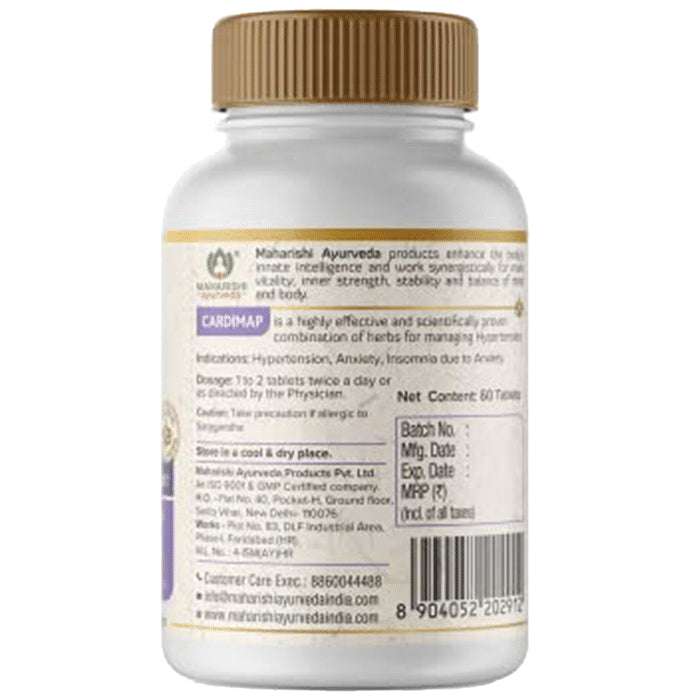 Maharishi Ayurveda Cardimap Tablet | Reduces Stress & Anxiety | Supports Heart Health