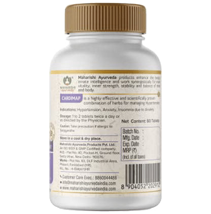 Maharishi Ayurveda Cardimap Tablet | Reduces Stress & Anxiety | Supports Heart Health