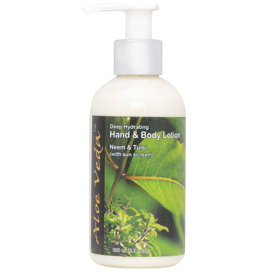 Aloe Veda Neem & Tulsi Hand and Body Lotion with Sunscreen - Classic Derma