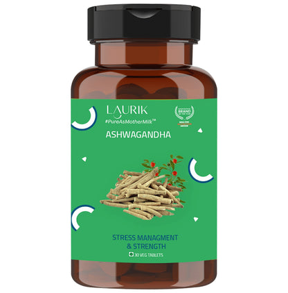 Laurik Ashwangandha Veg Tablet - Classic Derma