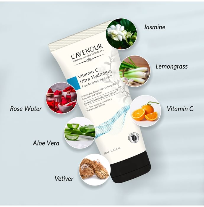 L'avenour Vitamin C Ultra Hydrating Face Moisturizing Cream(60ml Each)