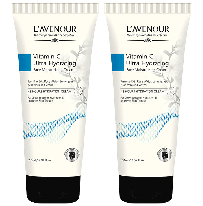L'avenour Vitamin C Ultra Hydrating Face Moisturizing Cream(60ml Each) - Classic Derma