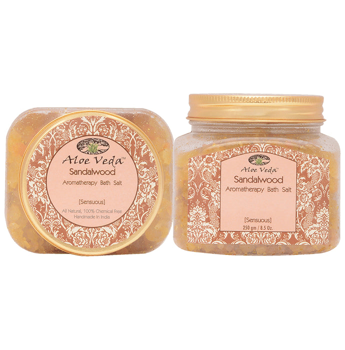 Aloe Veda Sandalwood Aromatherapy Bath Salt - Classic Derma