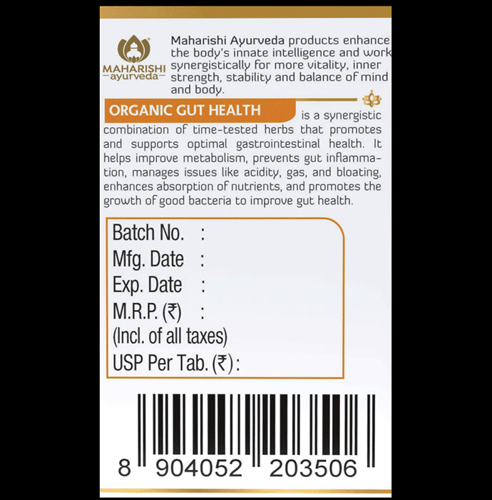 Maharishi Ayurveda Organic Gut Health Tablet