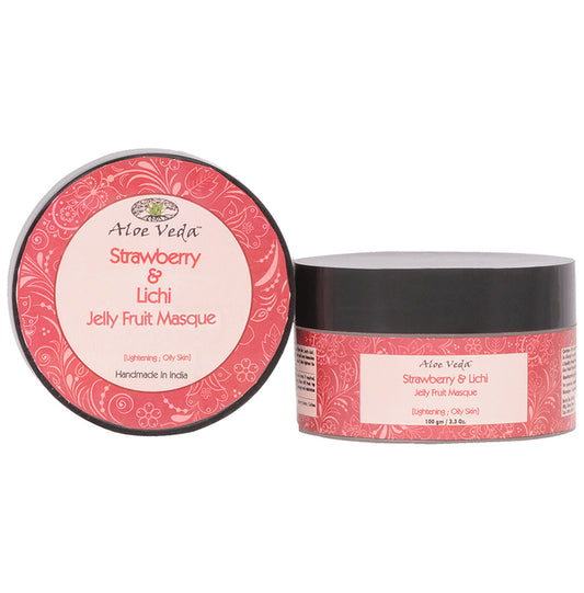 Aloe Veda Strawberry and Lichi Jelly Fruit Masque - Classic Derma
