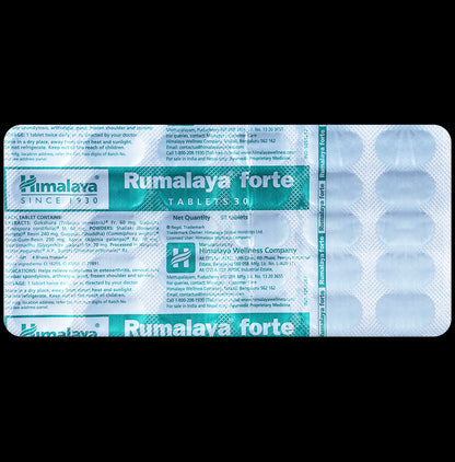 Himalaya Rumalaya Forte Tablets | Helps Manage Arthritis Symtoms|
