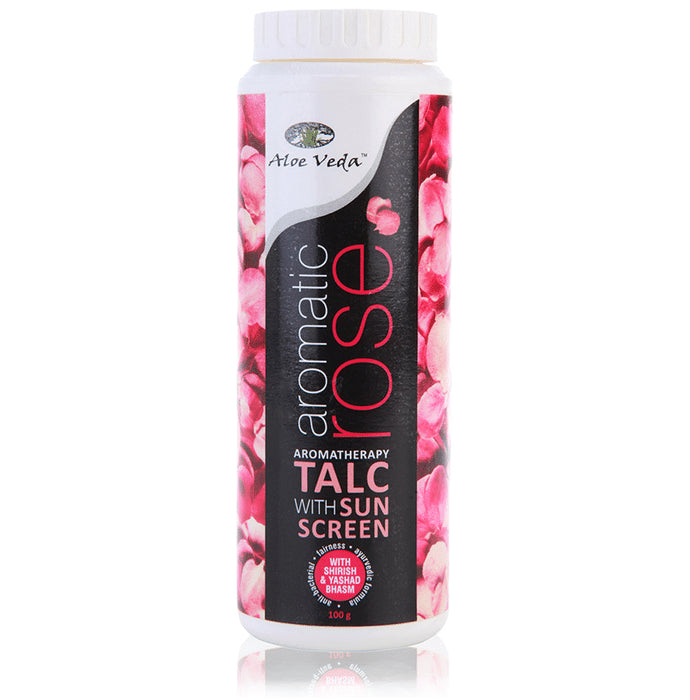 Aloe Veda Talc with Sunscreen Aromatic Rose - Classic Derma
