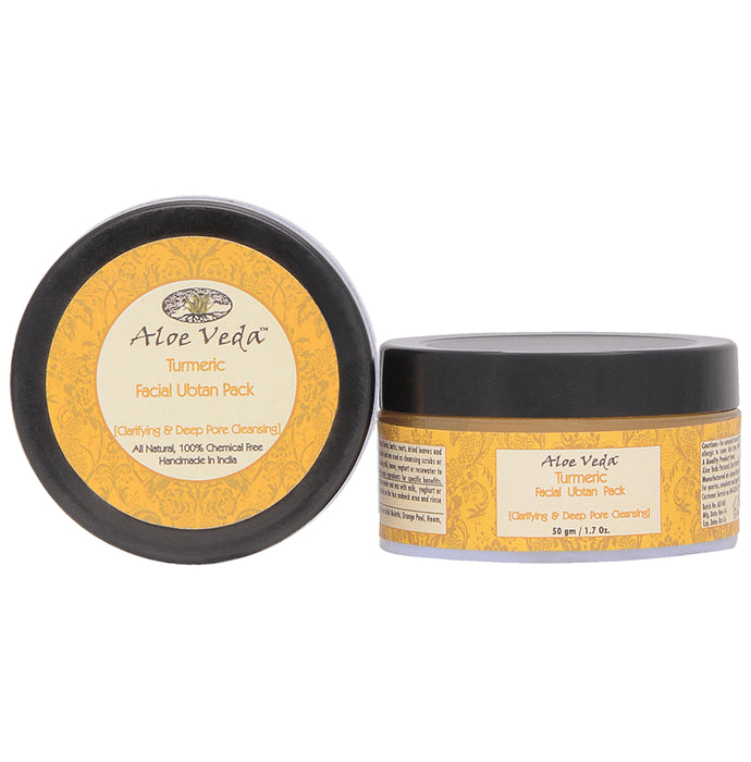 Aloe Veda Turmeric Facial Ubtan Pack - Classic Derma