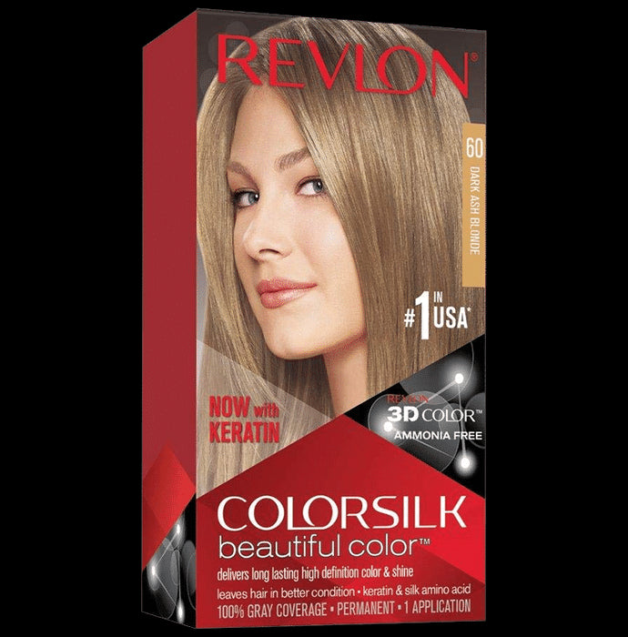 Revlon Colorsilk Beautiful Color 60 Dark Ash Blonde - Classic Derma