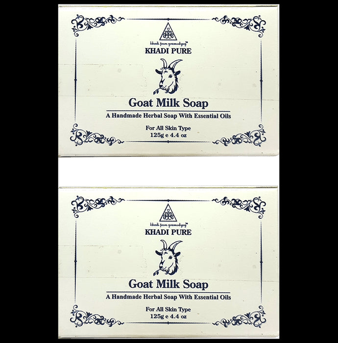 Khadi Pure Goat Milk Soap (125gm Each) - Classic Derma