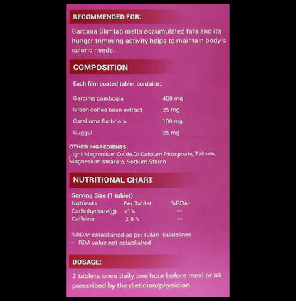 LDD Bioscience Garcinia Slim Tablet