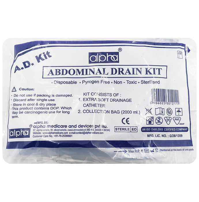 Alpha Abdominal Drain Kit - Classic Derma