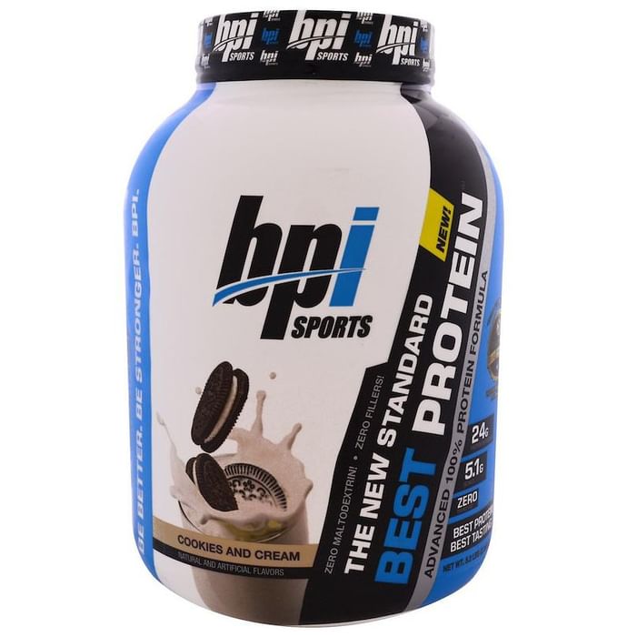 BPI Sports Best Protein Powder Cookies & Cream - Classic Derma