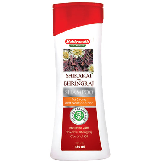 Baidyanath (Nagpur) Shikakai and Bhringraj Supports Strong And Nourished Hair Shampoo - Classic Derma