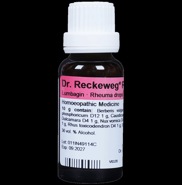Dr. Reckeweg R11 Rheumatism Drop | For Pain Relief | Effective for Sprains and Strains| Bone, Joint & Muscle Care - Classic Derma