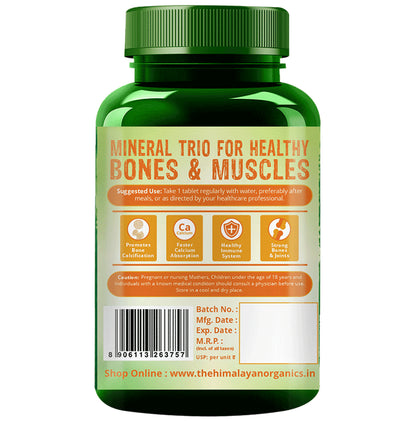 Himalayan Organics Calcium Magnesium Zinc Vitamin D3 & B12 Tablet