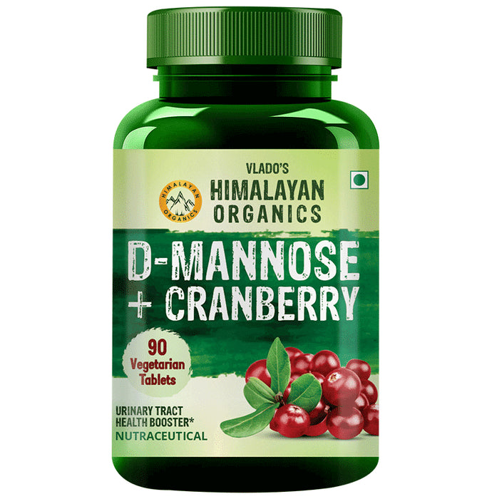 Himalayan Organics D-Mannose+Cranberry | Vegetarian Tablet for Urinary Tract Health Tablet - Classic Derma