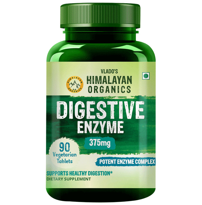 Himalayan Organics Digestive Enzyme 375mg for Healthy Digestion | Veg Tablet - Classic Derma