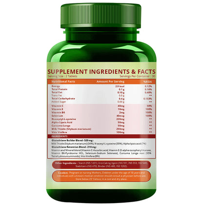 Himalayan Organics Glutathione Builder Vegetarian Tablet