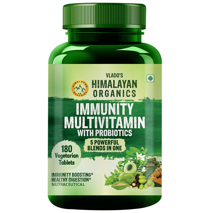 Himalayan Organics Immunity Multivitamin with Probiotics for Digestion & Gut Health | Veg Tablet - Classic Derma