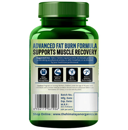 Himalayan Organics L-Carnitine 2000mg for Weight Management, Muscle Recovery & Energy | Veg Tablet