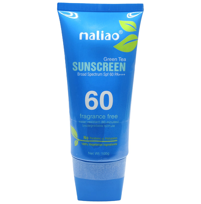 Maliao SPF 60 PA+++ Green Tea Sunscreen - Classic Derma