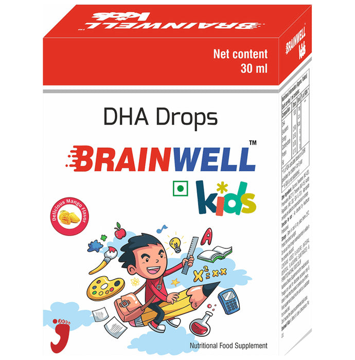 Brainwell Kids Oral Drops Delicious Mango - Classic Derma