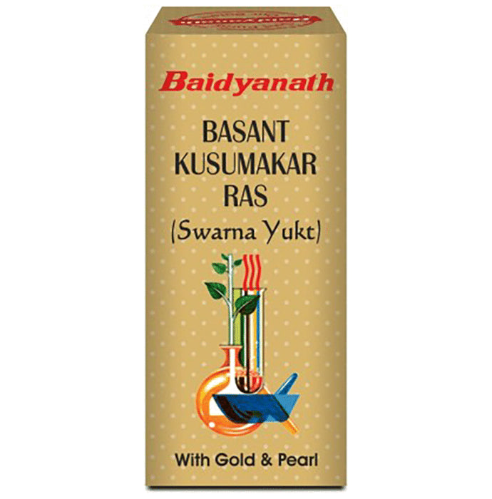Baidyanath (Noida) Basant Kusumakar Ras (Swarna Yukt) | For Blood Sugar & General Debility Tablet - Classic Derma