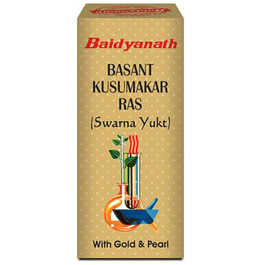 Baidyanath (Noida) Basant Kusumakar Ras (Swarna Yukt) | For Blood Sugar & General Debility Tablet - Classic Derma