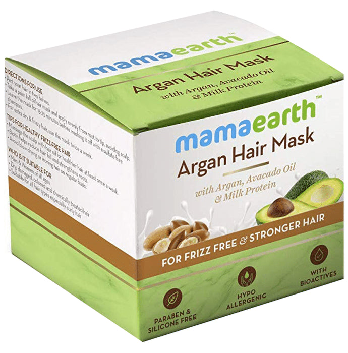 Mamaearth Argan Hair Mask | For Healthy Hair & Scalp - Classic Derma
