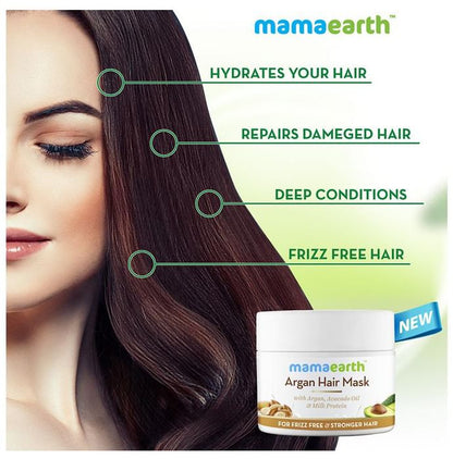 Mamaearth Argan Hair Mask | For Healthy Hair & Scalp