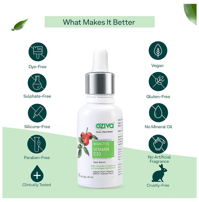 Oziva Bioactive Vitamin C30 Face Serum