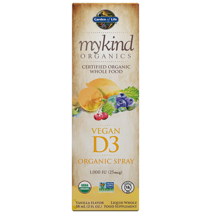Garden of Life Mykind Organics Vegan D3 1000 IU Spray - Classic Derma