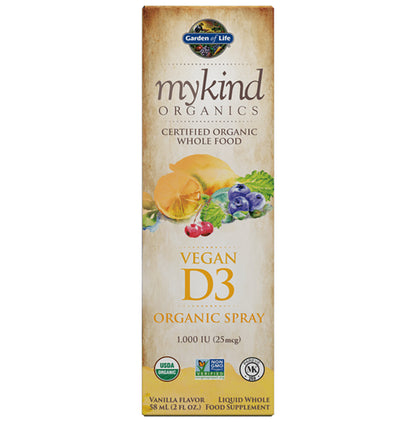Garden of Life Mykind Organics Vegan D3 1000 IU Spray - Classic Derma