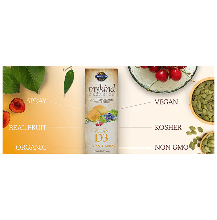 Garden of Life Mykind Organics Vegan D3 1000 IU Spray