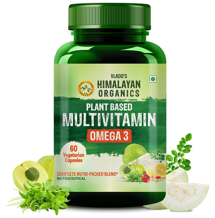 Himalayan Organics Plant Based Multivitamin Omega 3 Vegetarian Capsule