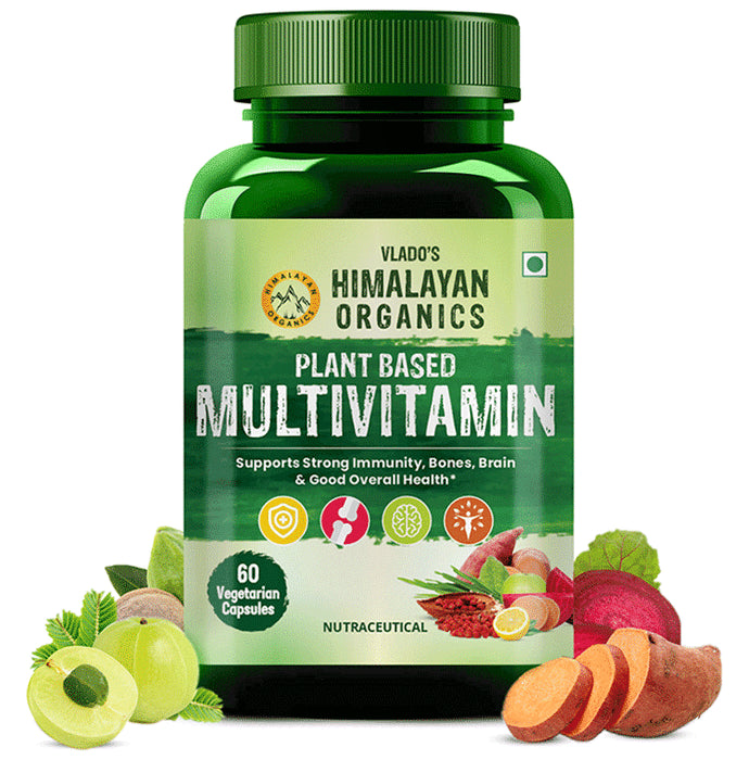 Himalayan Organics Plant Based Multivitamin | Vegetarian Capsule for Immunity, Bones, Joints & Brain Health