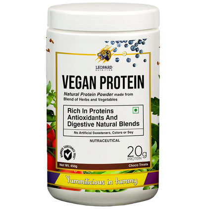 Leopard Nutrition Vegan Protein Powder Choco Treats - Classic Derma